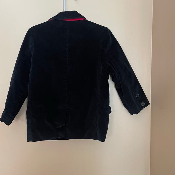 Baby Gap Toddler Boy 4 Years Black Velvet Blazer Three Button Special Occasion - Picture 3 of 8